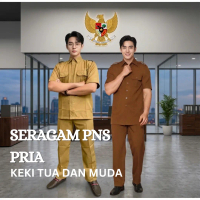 SERAGAM PNS PRIA PREMIUM - Bahan Katun Wool Korea Import Tebal Dingin Melar Anti Kusut Khaki Keki Tu