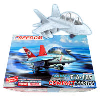 【PowerFalcon】Freedom Q版 美國海軍F/A-18F超級大黃蜂 響尾蛇中隊(162091 雙座型戰鬥機 組裝模型 蛋機)
