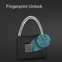 Mini Smart Biometric Fingerprint Padlock Security Home Anti-theft Dormitory GYM Luggage Case Digital Electronic Door Lock
