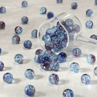10mm大魚海棠系列琉璃冰裂爆花珠手工diy手鍊串珠飾品材料-1號 50顆/包 均碼-款式13