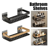 Bathroom Shelf Kitchen Storage Organizer Wall Mounted Corner Storage Shelves Shampoo Holder Shower Shelf Bathroom Accessories