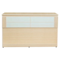 【南亞塑鋼】3.5尺單人塑鋼床頭箱(白橡色+白色)