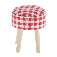 1:12 Dollhouse Furniture Kitchen Dining Room Bar Chair Round Stool Toy