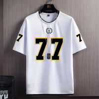 Baju List 77 Kaos Distro Pria dan Wanita Dewasa Lengan Pendek
