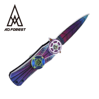 Ad-Forest 野外求生必備 妄相折刀 指尖陀螺 戶外求生刀 多功能露營刀 野外求生(兩色任選)