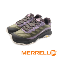 【MERRELL】女 MOAB SPEED 郊山登山健行鞋 女鞋(綠紫)