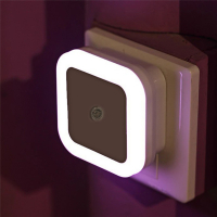 Sensor Control LED Night Light Wireless Baby Bedroom Toilet Wall Lamp Plug-in Closet Cabinet Light Stairway Porch Light
