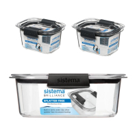 Sistema Brilliance 防漏保鮮盒 380ml (2件) + 920ml  (1件) 380ml x 2 + 920ml