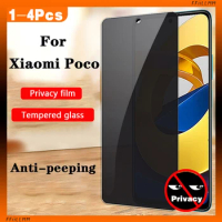 Privacy Protective Film For Xiaomi Poco F3 F4 X3 X4 GT Anti Spy Poco M5S Tempered Glass Privacy Film Xiaomi Poco M2 M3 M4 M5 Pro