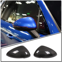 For Porsche MACAN 2014-2023 Real Carbon Fibre Car Rearview Mirror Anti-scratch Protective Cover Trim Sticker Car Accessories