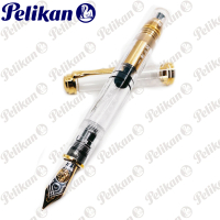 【Pelikan】百利金 限量 2020 透明中文示範筆(送原廠4001大瓶裝墨水)