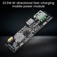 22.5W QC3.0 QC2.0 USB Type-C Fast Charge Mobile Power Bank 18650 Charging Module With Indicator