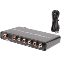 5.1CH Digital Audio Converter Decoder SPDIF Coaxial To RCA DTS AC3 HDTV For Amplifier Soundbar