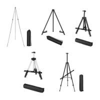 Easel Tripod Display Stand with Storage Bag Stable Fixed Poster Reusable Wedding Card Display Stand for Photo Frame Art Boards