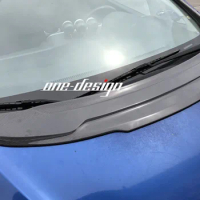 GV GARAGE VARY High quality real carbon fiber FRP car front hood spoiler strip body kit fitting Honda FIT3 GK5 FIT 2014-2018