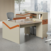 創意員工位工作桌職員電腦桌子辦公室辦公桌椅組合2/4/6人位卡座