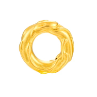 Pure 24K Yellow Gold Bracelet Women 3D 999 Gold Dragon Phoenix Bracelet