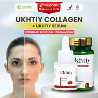 PAKET  BUNDLING UKHTIY COLLAGEN & SERUM - Minuman Kecantikan Kolagen Rasa Mix Berry Ukhtiy Serum BPO