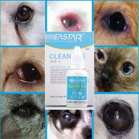 3pcs phổ Eye Drops cho mèo và chó 35ml  Eye Drops để loại bỏ nước mắt từ đục thủy tinh thể mắt fecal mèo và chó Eye Drops