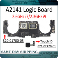 Laptop A2141 Logic Board 820-01700-05 for Apple MacBook Pro Retina 16" Motherboard 2.6 GHz Core i7 2.3 GHz Core i9 512GB 1TB SSD