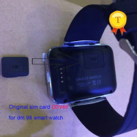 2018 original sim card slot cover cap plastic case part lid shell for dm98 dm368 smart watch wristwatch phone watch saat hour