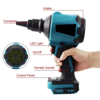 Rechargeable Suction Battery 18v Blower Cordless Blower Dust Use Inflator Dual For Makita Blow Multifunction