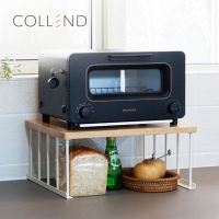 【日本COLLEND】HAK 實木鋼製廚房桌面分層置物架-DIY(電器架/烤箱收納架/電鍋架)