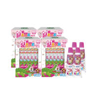 【T.KI】兒童隨身包漱口水12mlX16入X4包+牙膏30gX4(草莓)
