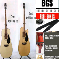 Gitar Cort Akustik Elektrik Neck Wutuh Tanpa Sambungan n Rangka Silang