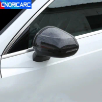 ABS Car Styling Rearview Mirror Frame Decoration Cover Stickers Trim For Audi Q3 2019-2022 LHD Exterior Accessories
