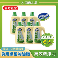 南僑水晶肥皂洗衣用液体洗衣精清爽型 2.4kg*6/箱