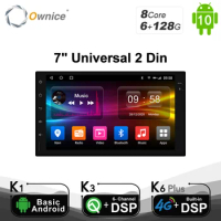 Ownice K6 Plus Universal Car Radio 2 din DVD Player 8 Core Android 10.0 6G RAM 128GB ROM Support 4G LTE SIM Network Car GPS