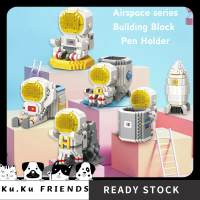 DIY Pen Holder Building Block Pen Organizer Building Block Airspace Bricks Creative Pen Holder