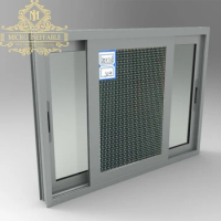 China High Quality Supplier Wholesale Price Sliding Windows Aluminum And PVC With Fly Net For Raleigh Market USA
