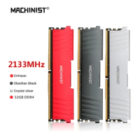 MACHINIST 1pcs DDR4 RAM 32GB memory 2133MHz Server 16G Rams Heat Sink DDR4 RAM PC DIMM for all X99 motherboards