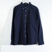 Kemeja HUGO BOSS ROAN TEXT POCKET RED NAVY LONG SHIRT 100% ORIGINAL Size XXL