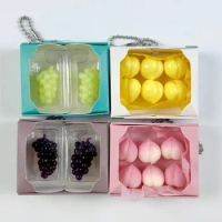 Mini Squishy Food Squeeze Fruit Capsule Toy for Kids Creative Toy Simulation Soft Fruit Stress Relax Relieve Accessories