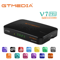 GTMEDIA V7 Pro H.265 Satellite TV Receiver DVB-S/S2/S2X+T/T2 HD Digital T2MI Combo TV BOX 4G WIFI Youtube Receptor DVB T2 Tuner