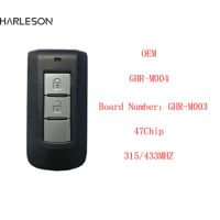 Origina Smart Remote Key GHR-M004 GHR-M003 47Chip 315/433Mhz 2Buttons For Mitsubishi L200 Montero 2015+ Pajer