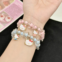 Fresh Style Cinnamon Dog Couple Crystal Bracelet Southeast Asian Student Jewelry