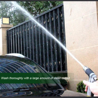 Car High Pressure Washer Gun Adjustable Patterns Garden Watering Sprinkler High Pressure Power Water Gun Car Cleaning Tool