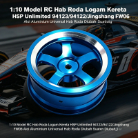 1:10 Model RC Hab Roda Logam Kereta HSP Unlimited 94123/94122/Jingshang FW06 Aloi Aluminium Universa