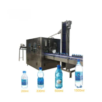 Automatic 12 Heads Plastic Bottle Beverage Juice Mineral Water Filling Machine Yogurt Milk Filling Aluminum Foil Sealing Machine
