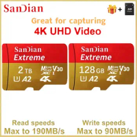 Micro TF SD Card 1TB V30 4K Memory Card High Speed U3 SD/TF Card 128GB For Nintendo Switch Ps4 Ps5 Game Laptop