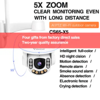 VStarcam New 3MP 5X Zoom Wireless WiFi Outdoor HD IP Security Camera Optical Zoom Wireless Dome PTZ 