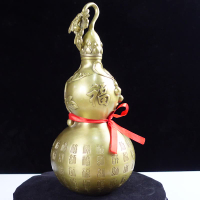 銅百福葫蘆擺件  銅葫蘆擺件 開蓋銅葫蘆  百福葫蘆擺件