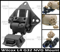 Wilcox L4G32 PVS15 PVS18 GPNVG18夜視儀戰術頭盔翻斗車支架黑色