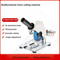 DIY Drill Table Cutting Machine Electric Saw Multifunctional Micro Cutting Machine Aluminum Alloy Table Saw