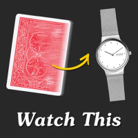 Watch This Magic Tricks Playing Card Change Card to Watch Close Up Street Illusion Gimmick Mentalism Puzzle Toy Magia Card
