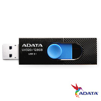 [超值兩入組]ADATA威剛 UV320 128GB USB隨身碟(黑)